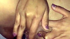 big dildo rams deep into tight latina pussy