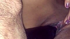 big dildo rams deep into tight latina pussy