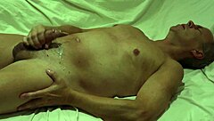 Fit Pierced Cock Guy Jerks Off to Explosive Cumshot Orgasm