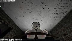 bbc monster cock pounds snowbunny pussy in roblox condo surprise creampie?