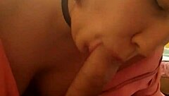 horny russian strips for little pov blowjob on huge cock!