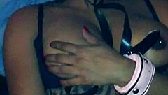 hidden ebony couple's toy drilling fantasy unfolds