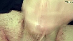 homemade amateur handjob erupts on desk