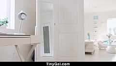 Guy Punishes Tiny Intruder with Monster Cock in Every Hole