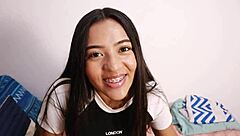 amateur colombian neighbor takes my first time pov creampie deep