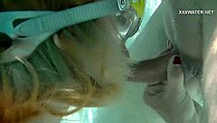 cruz makes the pool super messy