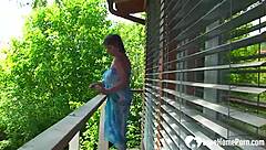 Busty Milf's Pussy Peek