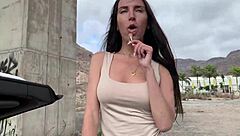 Fucking Slut in Public Convertible Pantyhose Flashing