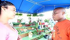 Prada's South African Baddie Public Interracial Blowjob Facial