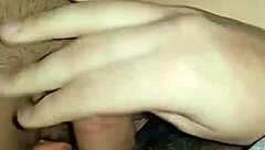 Huge Cumshot Explodes Over Hairy Asian Pussy Belly!