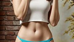 blindfolded russian models tease lingerie panties with cute feet