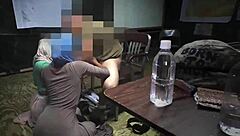 Arab Teen Sneaks In Base For Hard Army Fuck