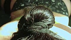 chubby latina bbw couple bends for doggystyle pounding