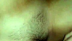Huge Cumshot Explodes Over Hairy Asian Pussy Belly!