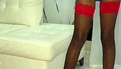 Negrita whore masturbates and cums so hard!