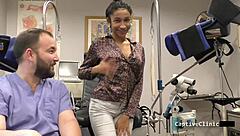 Miss Mars Smuggles in Latex Handcuffs Backstage