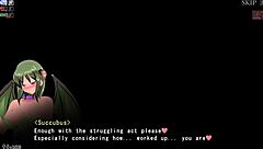 tall succubus yume faces her femdom defeat