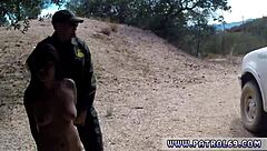 Police Strapon Brunette Blows Facial Outdoor Cumshot Pursuit Truck