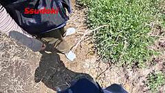 hey, fucking outdoors in field thrills me wild