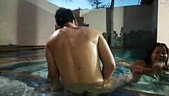 i banged my buddy's mature wife by the pool homemade