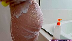 Stepmom's Big Booty Caught Showering Leads to Milf Fuck