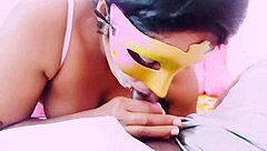 Cute Indian bhabi's tight pussy stretched in hardcore session full of dirty Telugu talk.