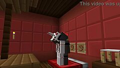 Minecraft lesbian sex game with cute partner