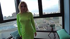 blonde college babe bent over pov doggystyle deserves huge cum reward