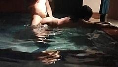 i banged my buddy's mature wife by the pool homemade