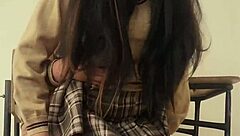 cum inside me before they see us pull down skirt for classroom public fuck