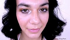 Petite big natural tits teen pussyfucked cowgirl riding tight orgasm pov