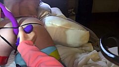 Sexy Petite Lingerie Girl Toys Shaved Pussy Vibrator