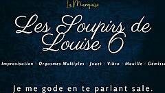 Louise's Explosive French Solo Orgasm Moans