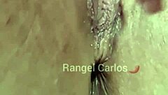 Tanned Brazilian Brunette's Juicy Pierced Pussy Fingers to Gushing Orgasm Close-Up