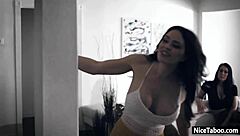 Krissy Lynn lesbians share guys big cock kissing hot