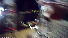 glasses asian blonde blows maxxx loadz backstage