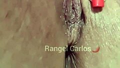 Tanned Brazilian Brunette's Juicy Pierced Pussy Fingers to Gushing Orgasm Close-Up