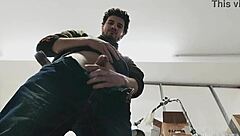 watch me sneak jerking my skinny cock for monster cumshot