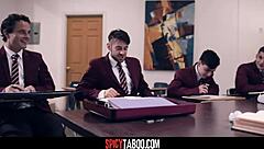 Busty Teacher Dee Williams Gangbanged Hard by Eager Students