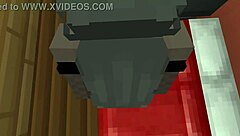 Minecraft lesbian sex game with cute partner