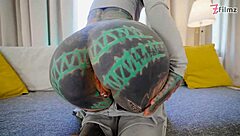 Anuskatzz crazy dap double anal penetration three big cocks destruction