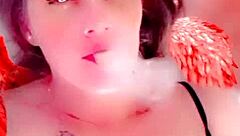 cute black babe babyooweee flaunts her sexy cock-loving body