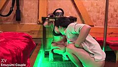 Bound Japanese Amateur Squirts Non-Stop From Intense Clit Fingering In Halloween Sm Hotel!