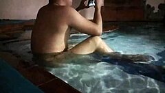 i banged my buddy's mature wife by the pool homemade