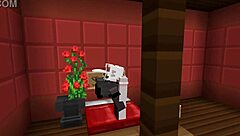 Minecraft lesbian sex game with cute partner