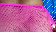 greedy bbw latina asshole winks anal plug closeup