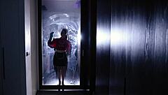 maid lyne discovers michael fly tied up begging for wet pussy handjob relief