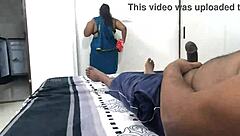 flashing my cock to sexy maid swasika