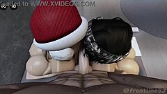 Two Online Sluts Beg for Huge Cock Gangbang in Horny 3some