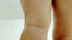 blonde in miniskirt shakes big natural tits ass